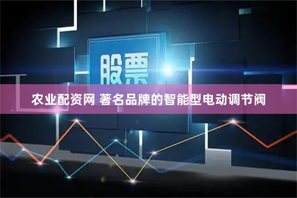 农业配资网 著名品牌的智能型电动调节阀